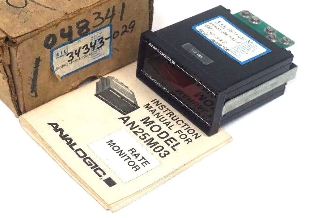 NEW EIL ANALOGIC AN25M03-E-M-1-XX-A MEASUROMETER II
