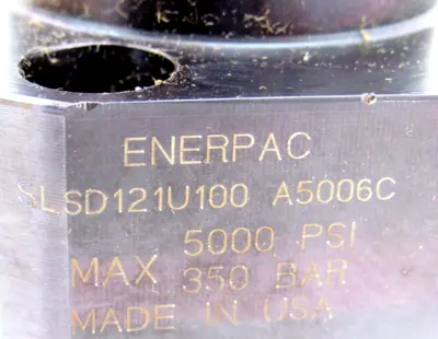NEW ENERPAC SLSD121U100 PLUNGER 5000 PSI 350 BAR