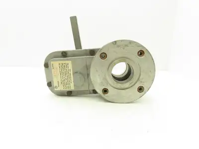 Vacuum Research Company S482 2" Flanged Knife Manual Gate Valve Rubber Seat
