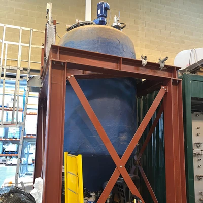 3000LVertical enclosed 1/2 coiled JKTD Reactor