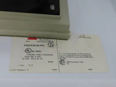 Hoffman A48SA3810 Electrical Enclosure 48x38x10" 60A Disconnect Backpanel