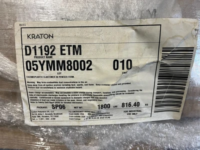 Kraton D1192 ETM Additive Modifier SBS 1 Pallet 1,800 lbs