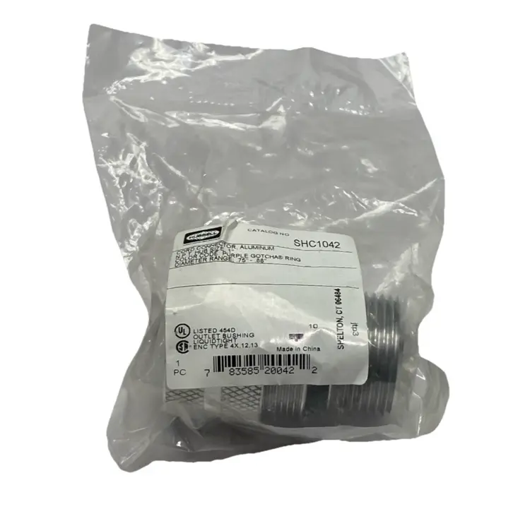 New | in-Stock HUBBELL KELLEMS CORD CONNECTOR STRAIGHT MALE .75-.88" 1" ALUMINUM Connector Accessories | Maverick Industrial Sales #1100464