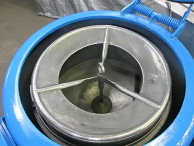 Barrett 1100-DS carrier type high volume parts dryer, SS.