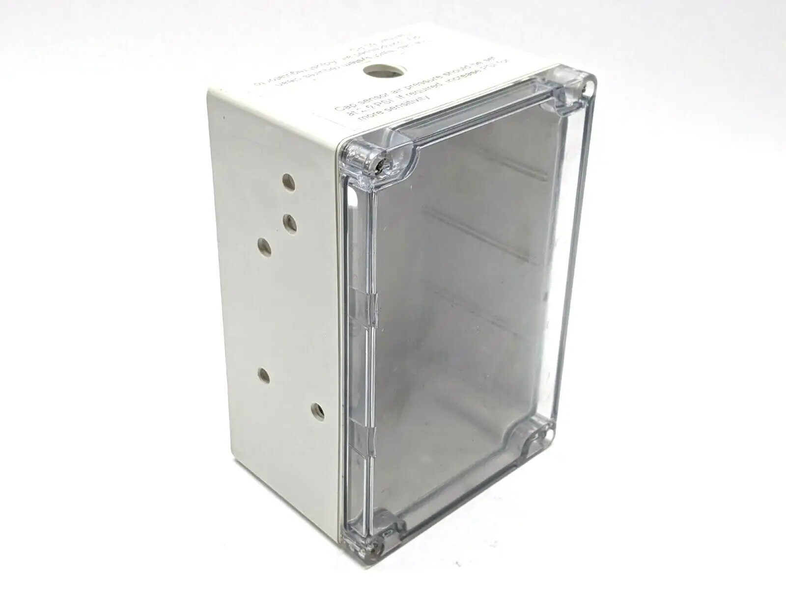E65324 | Hammond  ABS Clear Poly Lid Enclosure 6.5"x4"x3" - Used