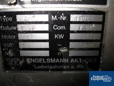 USED Engelsmann AG ENGELSMANN AS CENTRIFUGAL SCREENER, S/S, TYPE 20/65