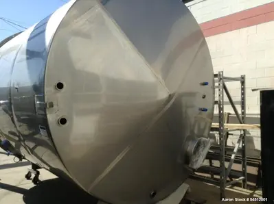 Unused TSI 7,000 Gallon Vertical Stainless Steel Holding Tank