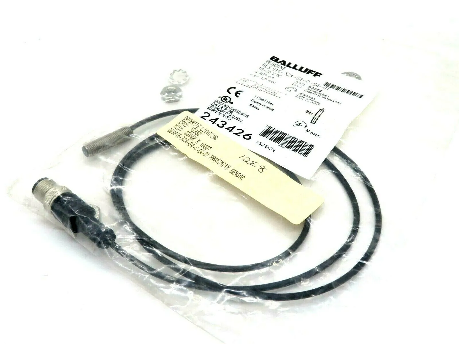 NEW BALLUFF BES 516-324-E4-C-S4-01 INDUCTIVE SENSOR BES00NE BES516324E4CS401