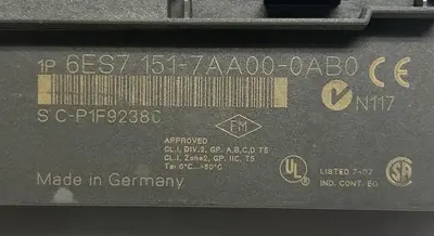 Used SIEMENS 6ES7151-7AA00-0AB0 PLC Processors Ohio US | Surplus Asset Holdings #1241797