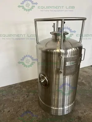 USED PRECISION 200 LITER STAINLESS STEEL PROCESS / PRESSURE VESSEL 100 PSI