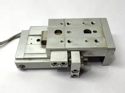 USED SMC MXS16-30ASP PNEUMATIC PRECISION SLIDE TABLE 16MM BORE 30MM STROKE