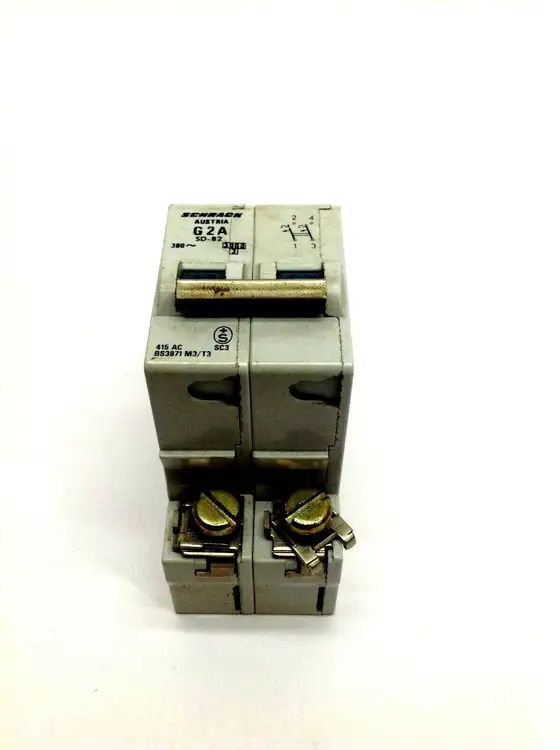 Used SCHRACK 2 POLE DIN RAIL CIRCUIT BREAKER 415 VAC Circuit Breakers | Maverick Industrial Sales #1107167