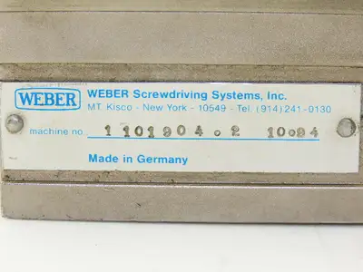 Weber Screwdriving System 1101904.2 Driver Head and Tube  -Incomplete Part-