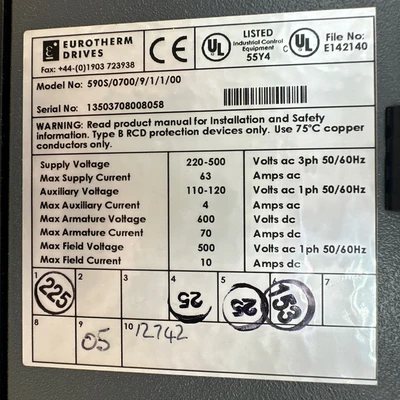 NEW Eurotherm 955L8R42