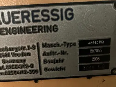 2008 42” Sauerssig Match Steel Embosser