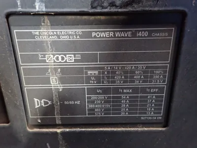 USED LINCOLN ELECTRIC POWER WAVE I400