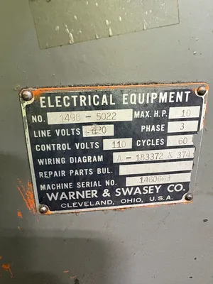 WARNER & SWASEY No.3 M-200 Turret Lathe | ESS Industrial Equipment Sales (6)