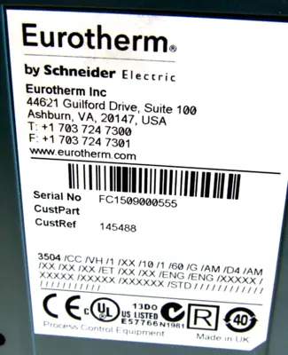 NEW EUROTHERM 3504