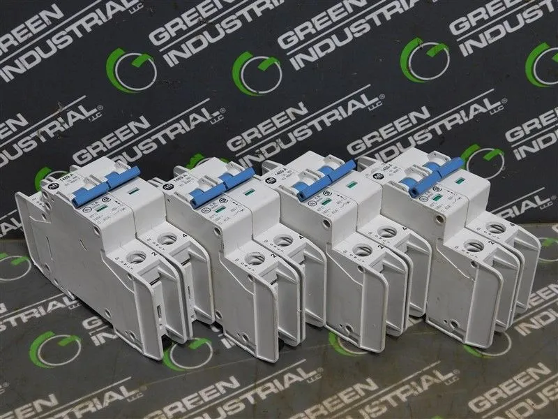 Lot of 4 Allen Bradley 1489-A2C400 Miniature Circuit Breakers 40A 240VAC Used