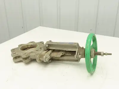 Tyco Rovalve S17D04-MH-X 4" Stainless Knife Gate Valve Rising Stem 150 PSI