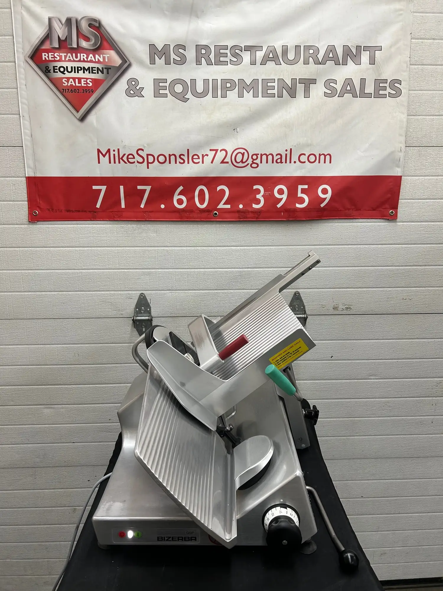 Bizerba GSP H 2018 Manual Slicer Fully Refurbished, Tested and working
