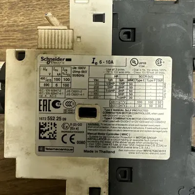 USED SCHNEIDER ELECTRIC GV2-P14
