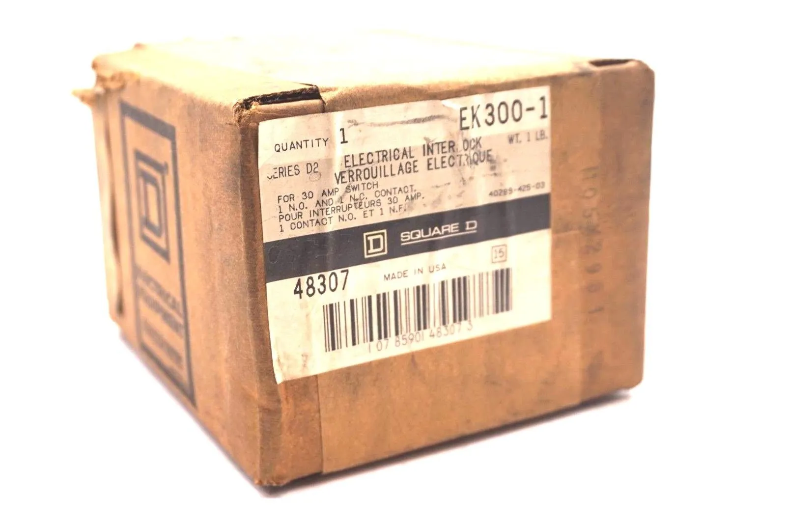 NEW SQUARE D EK300-1 ELECTRICAL INTERLOCK SWITCH EK3001
