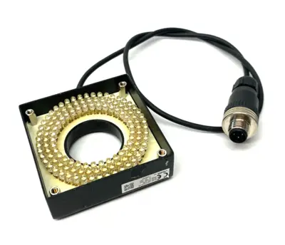 Used CCS, Omron Square Ring Light, White M12 4-Pin Connection Light Source Equipment Michigan US | Maverick Industrial Sales #1401827