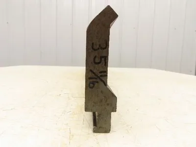 Press Brake Gooseneck Punch Die 35-3/4" L 90° V 1/2" Finger 3-5/8" H Safety Tang