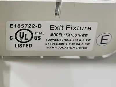Emergency Exit Sign Green KXTEU1RWW