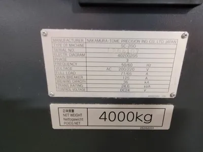 Used 2016 NAKAMURA-TOME SC-200MY CNC Lathes Kentucky US | Machinery Central #1305588