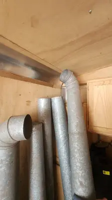 Galvanized Duct Pipes and Accessories 6 1/2"