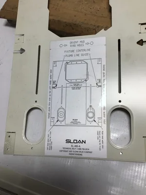 Sloan Positioning And Support Kit For Optima ES-S Flushometer Electric Box
