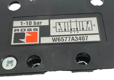 NEW ROSS CONTROLS W6577A3407W SOLENOID VALVE 24VDC