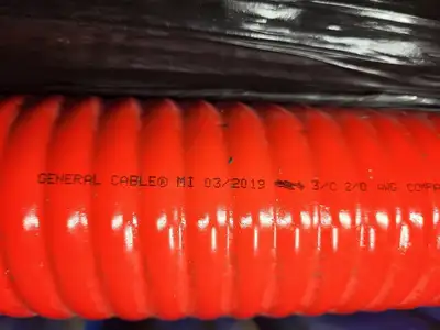 NEW 2019 GENERAL CABLE VERTITECK 3/C