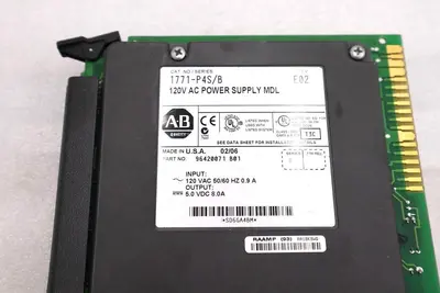 ALLEN BRADLEY 1771-P4S SER B 120V AC POWER SUPPLY MODULE #L-521