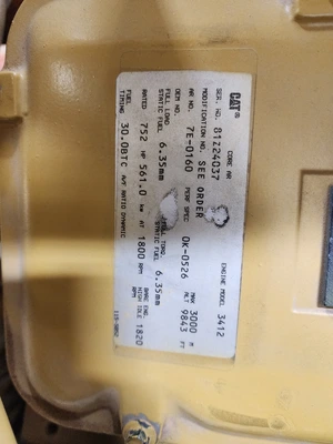 USED CATERPILLAR 3412