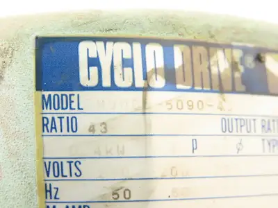 Sumitomo Cyclo-Drive CNVM05-5090-43 Inline Gearmotor 43:1 Ratio 40rpm 220V 3PH
