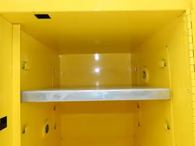 Justrite 890400 Sure-Grip EX 4 Gallon Capacity Yellow Flammable Cabinet