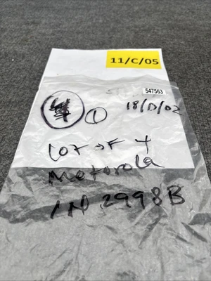 New | in-Stock Motorola 1N2998B Rectifiers California US | Davliegogo LLC #1705832