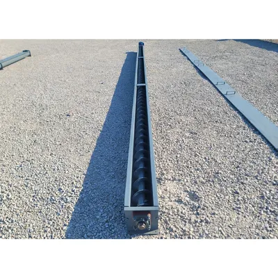 New 6" Dia. X 30 Ft Carbon Steel Industrial Screw Conveyor Auger with Drive