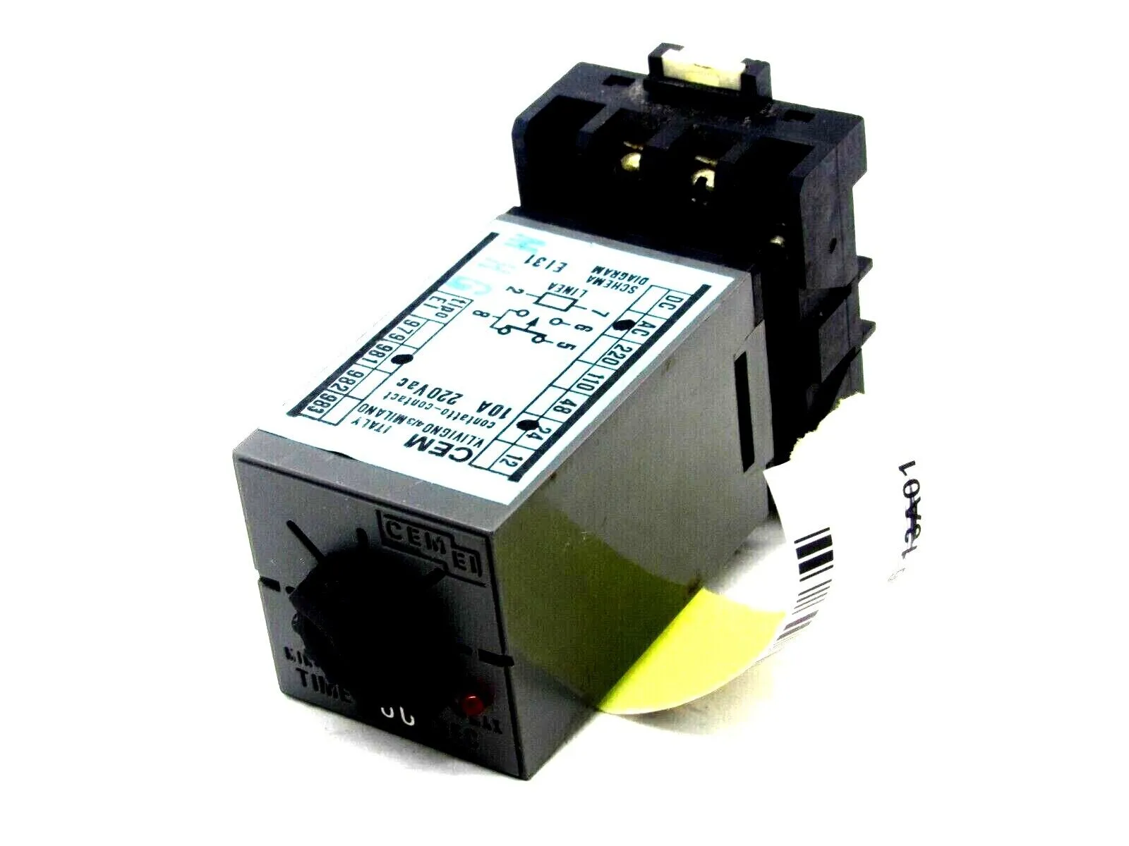 USED CEM SYSTEMS E131 TIMING RELAY 0-6 SECOND