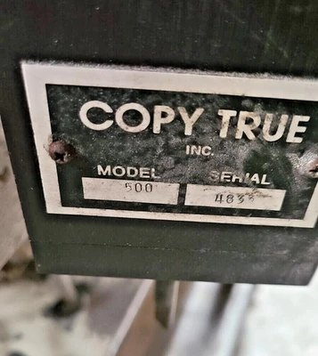 Copy True Model 500 Lathe Lathe Attachment Kelsey Hayes 601400 Compositek