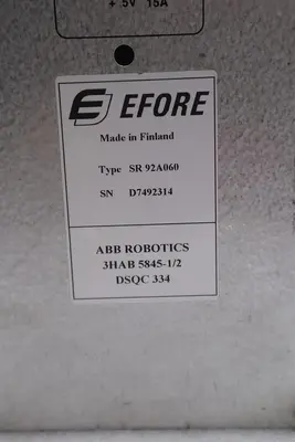 Efore ABB SR92A060 Power Supply Module 3HAB 5845-1/2 STOCK 3189