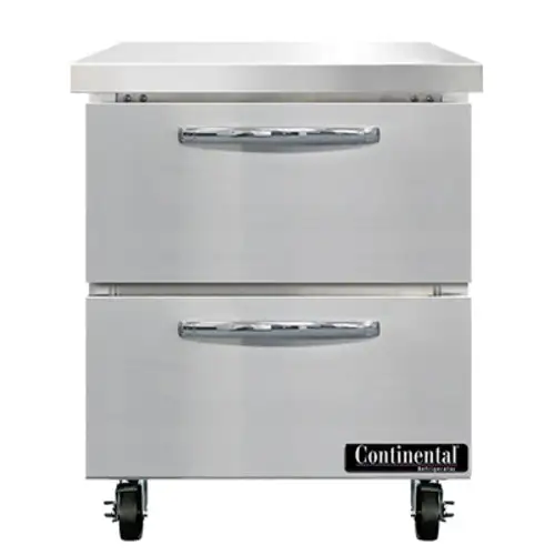 Continental SW27N-D 27" Worktop Refrigerator W/ (1) Sections, 115v
