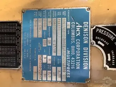 Used DENISON R065MC202PIS Hydraulic Presses Illinois US | Perfection Global, LLC. #1279158