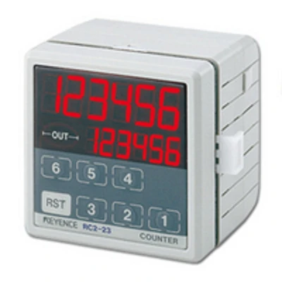 Keyence RC2-23 LCD Display Electronic Preset Counter, 72mm 6-Digit 7-Segment LED [Refurbished]