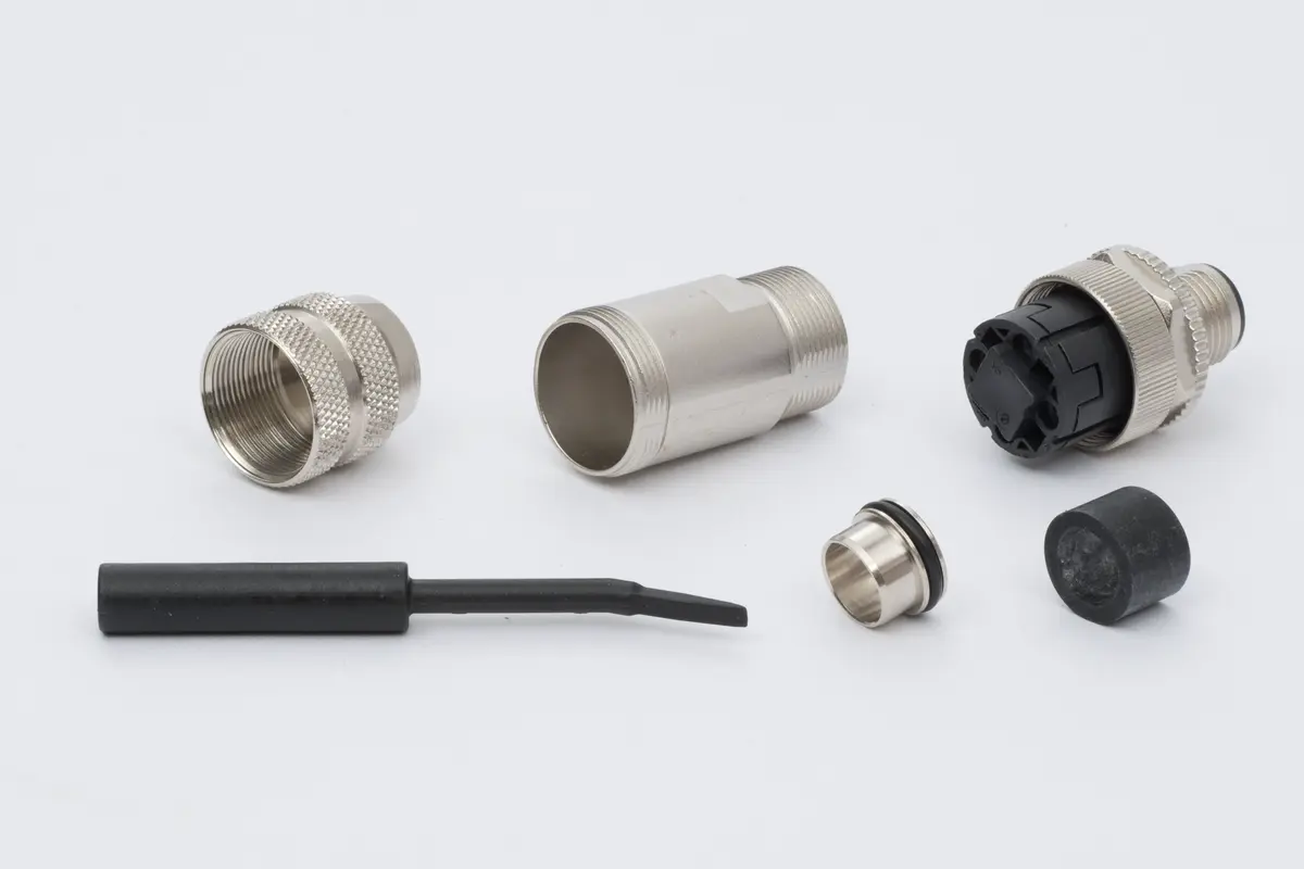 KUKA Connector, M12, D-cod. 4p male