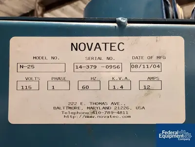 USED Novatec Novatec Hopper Dryer, Model N25