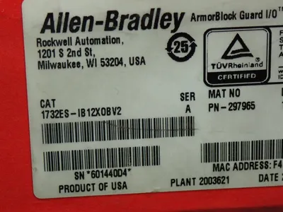 Used ALLEN BRADLEY 1732ESIB12XOBV2 Input / Output Modules | HGR 24 #733380